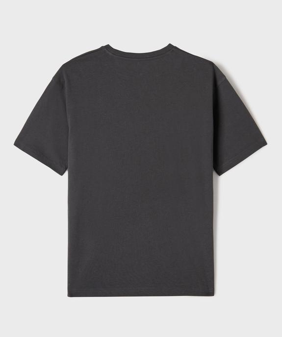 Tee-shirt manches courtes oversize avec inscription poitrine garçon vue4 - GEMO 4G GARCON - GEMO