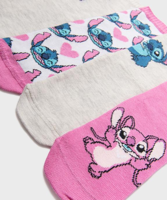 Chaussettes tige haute imprimées fille - Stitch (lot de 5 paires) vue2 - LILO & STITCH - GEMO