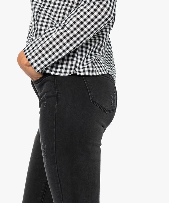 Jean skinny avec franges aux chevilles vue2 - GEMO (JEAN) - GEMO