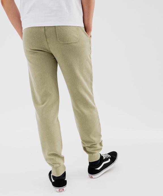 Pantalon de jogging avec intérieur bouclette homme vue3 - GEMO (HOMME) - GEMO