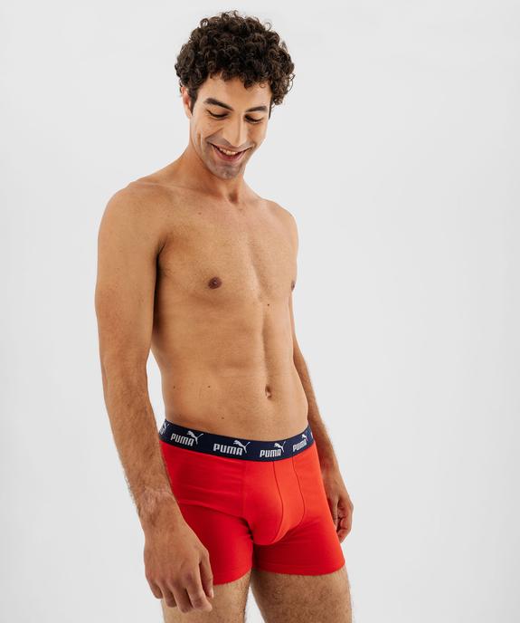Boxer en coton stretch à ceinture confortable homme - Puma (lot de 2) vue7 - PUMA - GEMO