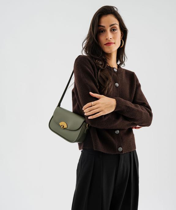 Gilet en laine douillette à gros boutons femme vue4 - GEMO(FEMME PAP) - GEMO