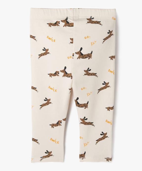 Legging en molleton imprimé bébé garçon vue3 - GEMO(BEBE DEBT) - GEMO