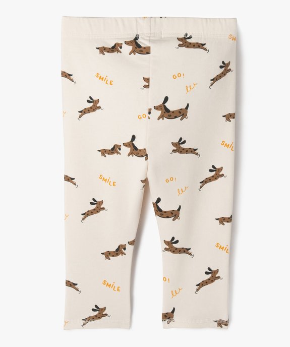 Legging en molleton imprimé bébé garçon vue3 - GEMO(BEBE DEBT) - GEMO