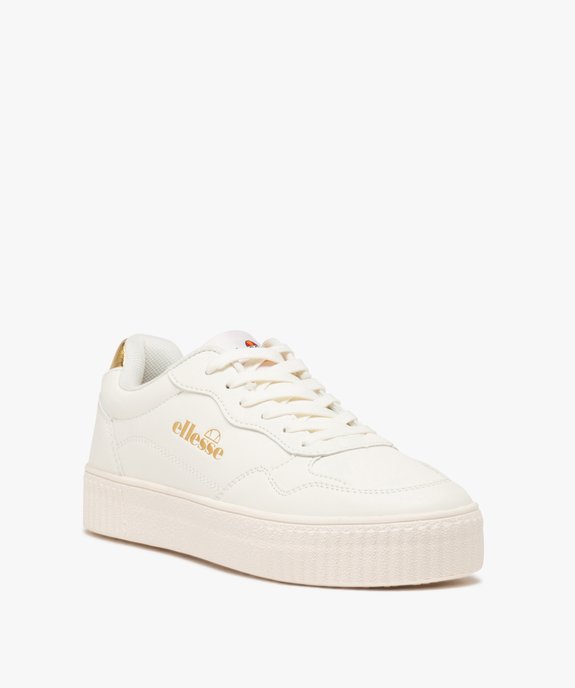 Baskets femme unies style rétro détail doré - Ellesse  vue2 - ELLESSE - GEMO