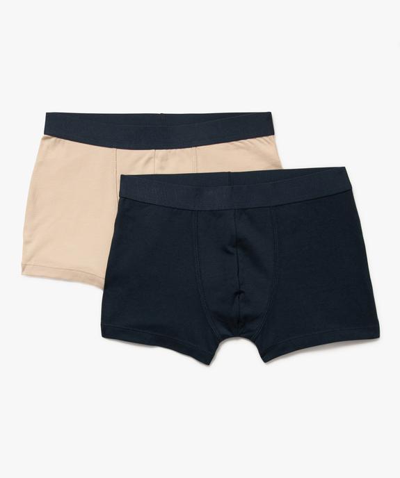 Boxer en coton stretch inscriptions urbaines (lot de 2) garçon vue1 - GEMO 4G GARCON - GEMO