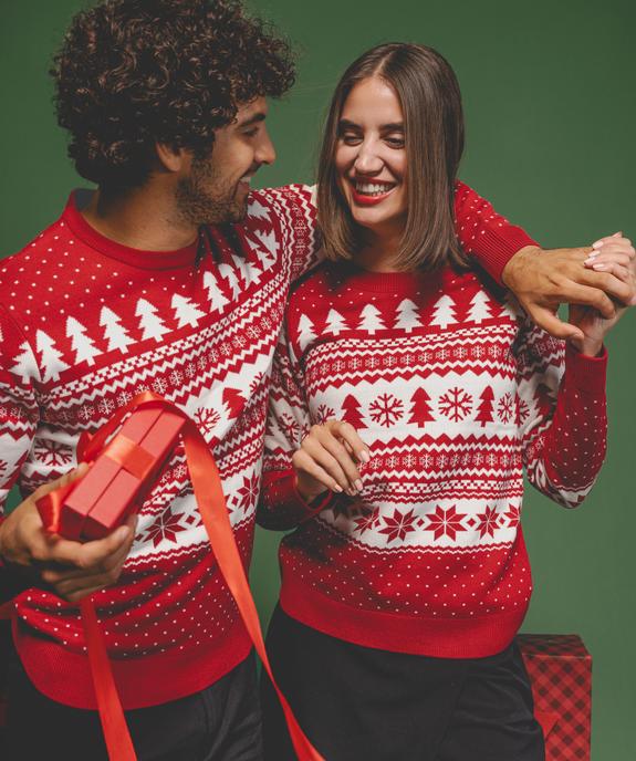 Pull de Noël imprimé jacquard homme vue5 - GEMO (HOMME) - GEMO