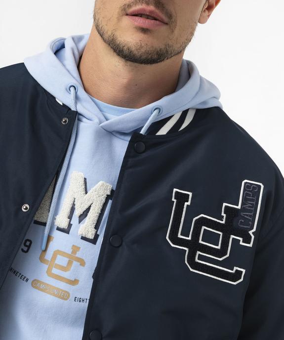 Blouson bomber esprit collège américain homme - Camps United vue5 - CAMPS GEMO FOR GOOD - GEMO