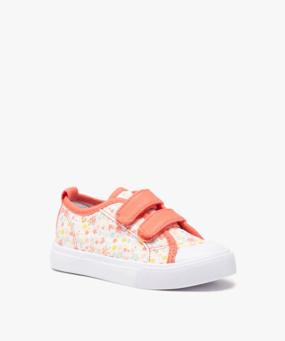 Tennis bébé fille en toile imprimée mille fleurs vue2 - GEMO 4G BEBE - GEMO