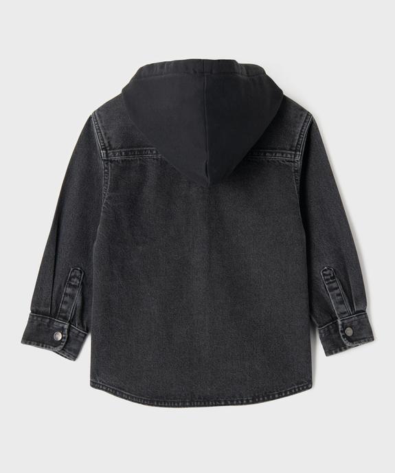 Chemise en jean à manches longues et capuche garçon vue5 - GEMO (ENFANT) - GEMO