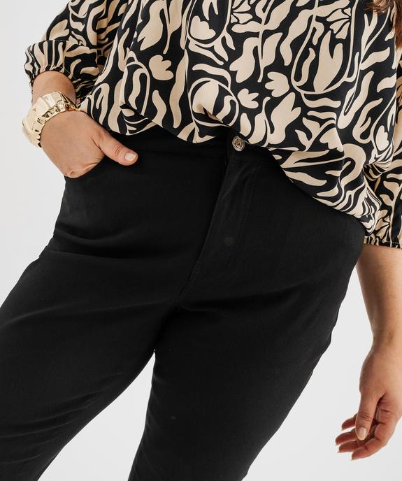 Pantalon regular en viscose stretch femme grande taille vue6 - GEMO (G TAILLE) - GEMO