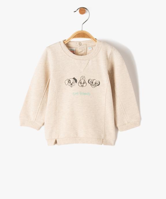 Sweat bébé en molleton chaud imprimé - Disney vue1 - DISNEY BABY - GEMO