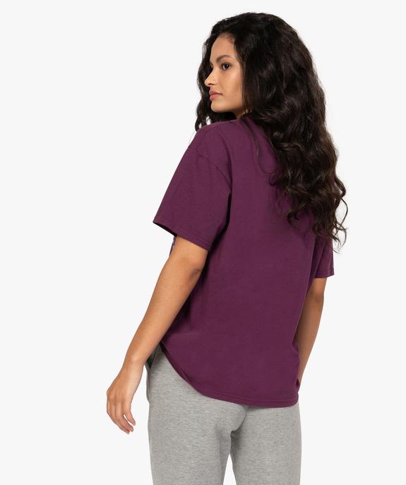 Tee-shirt femme ample à manches courtes et motif XXL - CAMPS vue3 - CAMPS UNITED - GEMO