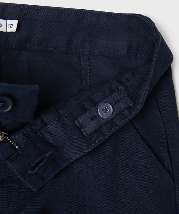 Bermuda coupe chino regular en toile de coton garçon vue2 - GEMO 4G GARCON - GEMO