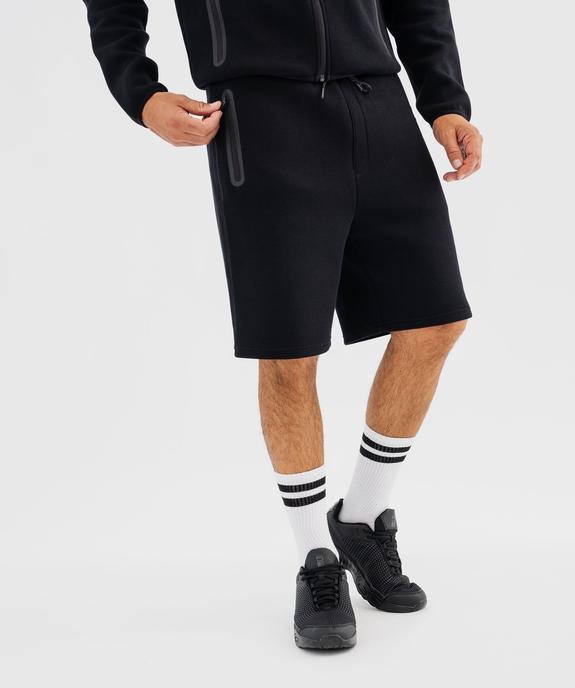 Bermuda de sport avec poches zippées homme vue1 - GEMO (HOMME) - GEMO