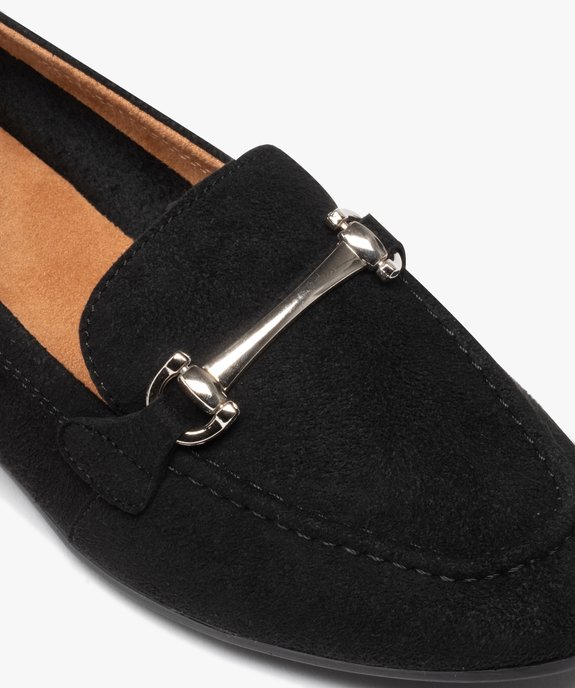 Mocassins femme unis à talon plat et dessus suédé vue6 - GEMO (CASUAL) - GEMO