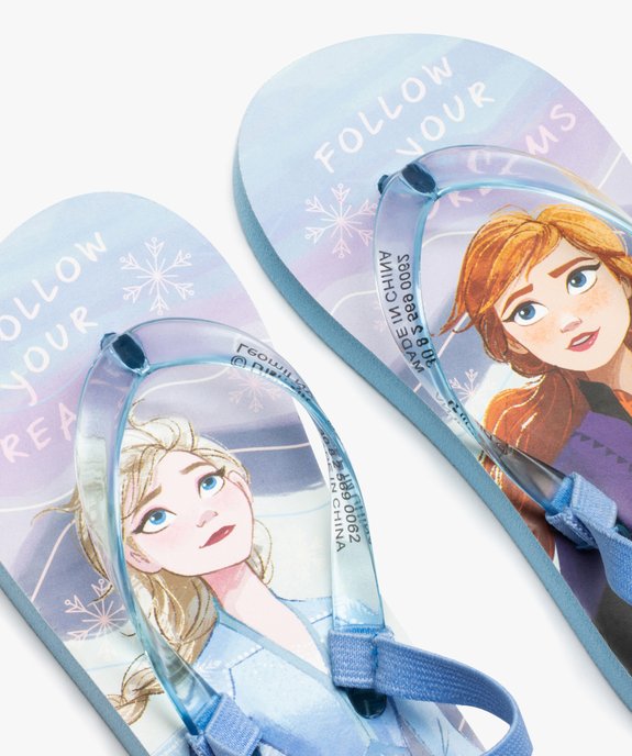 Tongs fille à brides transparentes - Reine des Neiges vue3 - REINE DES NEIGE - GEMO