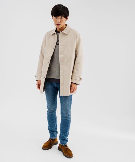 Imperméable zippé mi-long homme vue5 - GEMO (HOMME) - GEMO