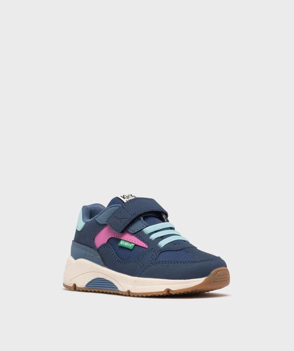 Baskets en toile à scratch fille - Kickers vue2 - KICKERS - GEMO