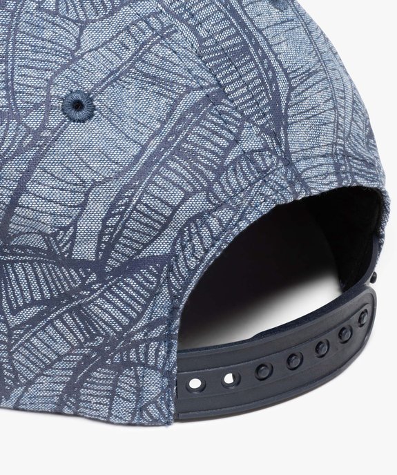 Casquette garçon en chambray imprimé feuillage vue3 - GEMO (JUNIOR) - GEMO
