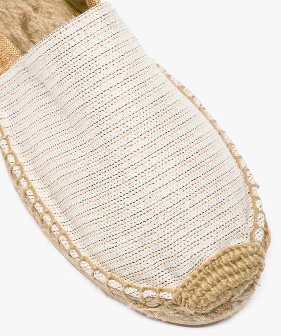Espadrilles femme bicolores avec paillettes vue6 - GEMO (PLAGE) - GEMO