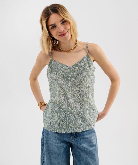 Tee-shirt rayé à manches ultra courtes femme vue1 - GEMO 4G FEMME - GEMO