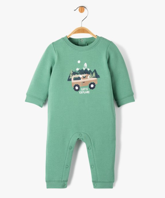 Pyjama bébé sans pieds en molleton vue1 - GEMO(BB COUCHE) - GEMO