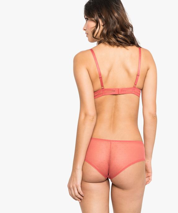 Shorty femme en dentelle et tulle (lot de 2) vue3 - GEMO(HOMWR FEM) - GEMO
