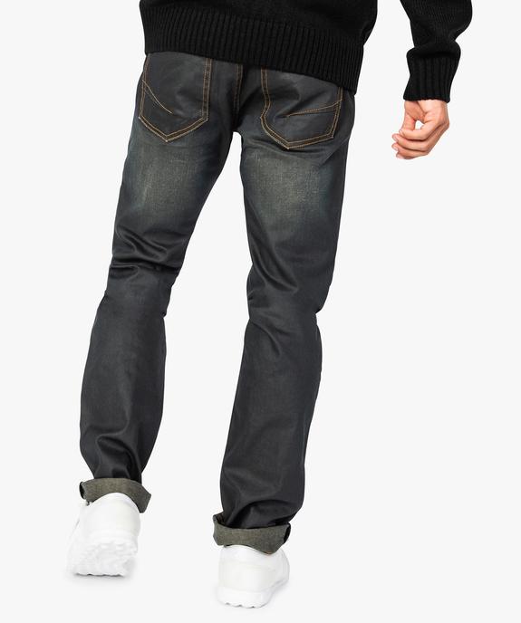 Jean enduit pour homme avec détail poche fantaisie vue3 - GEMO (CASUAL) - GEMO
