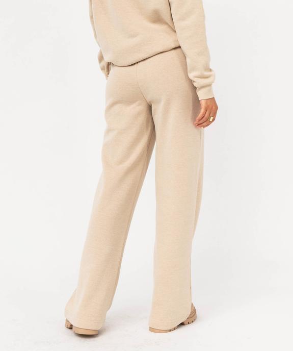 Pantalon de jogging coupe flare femme vue3 - GEMO(FEMME PAP) - GEMO