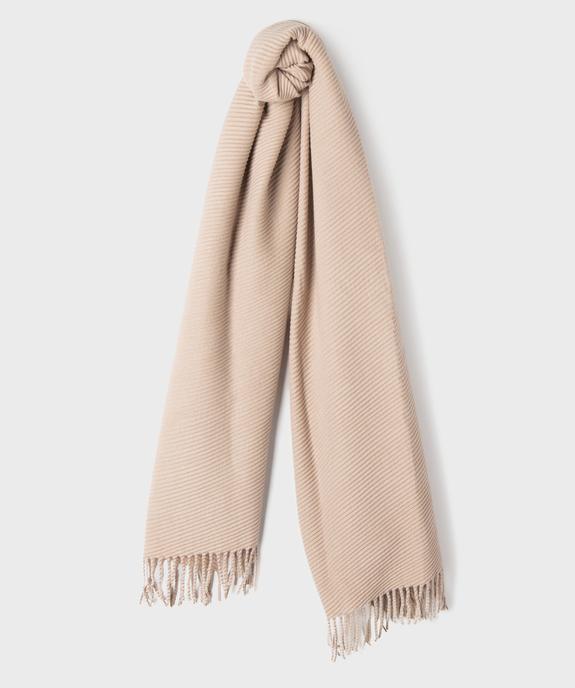 Foulard en maille plissée femme vue1 - GEMO (ACCESS) - GEMO