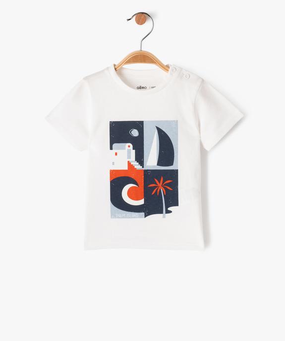 Tee-shirt manches courtes imprimé bébé garçon vue1 - GEMO(BEBE DEBT) - GEMO