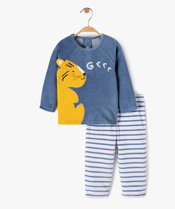 Pyjama bébé garçon 2 pièces avec motif lionceau  vue1 - GEMO(BB COUCHE) - GEMO