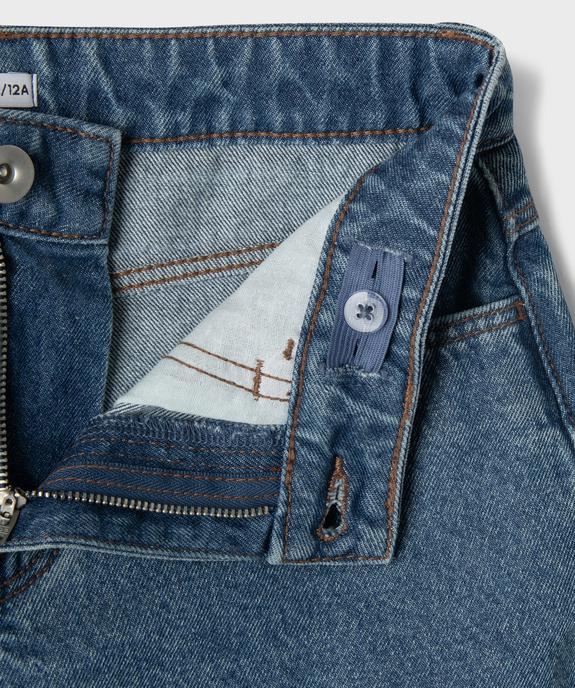 Short en jean coupe large fille vue2 - GEMO (JUNIOR) - GEMO