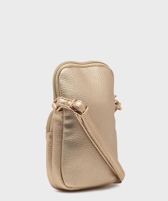 Pochette en matière métallisées et textile femme vue2 - GEMO (ACCESS) - GEMO