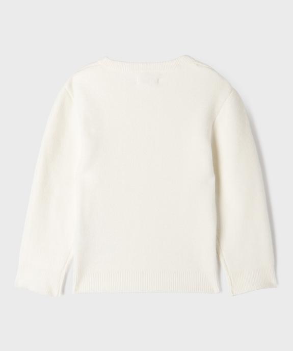 Pull en maille scintillante avec intérieur douillet fille vue3 - GEMO (ENFANT) - GEMO