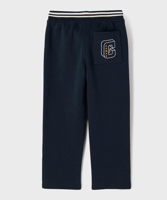 Pantalon de jogging avec liserés contrastants garçon - Camps United vue3 - CAMPS - GEMO