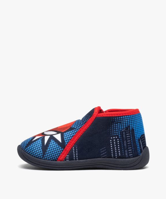 Chaussons bébé garçon super héros en velours vue3 - SPIDERMAN - GEMO