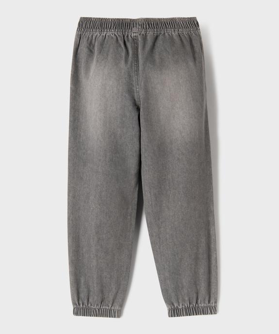 Jean parachute à taille élastiqué garçon vue4 - GEMO (ENFANT) - GEMO