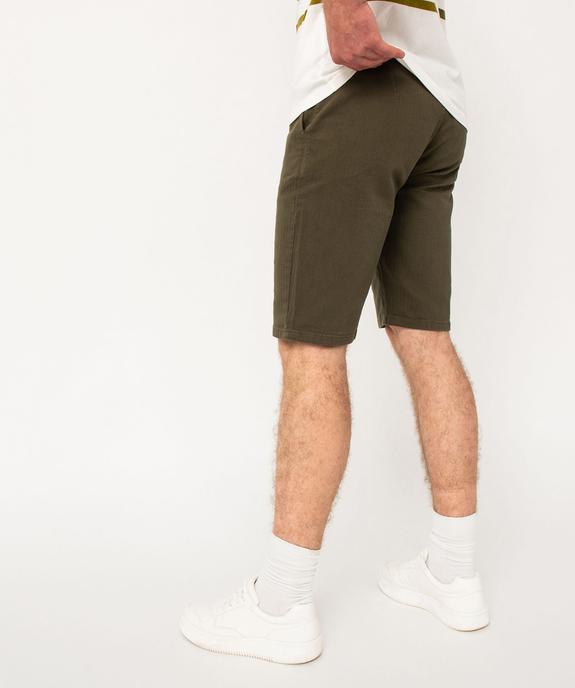 Bermuda coupe chino en coton stretch homme vue3 - GEMO (HOMME) - GEMO