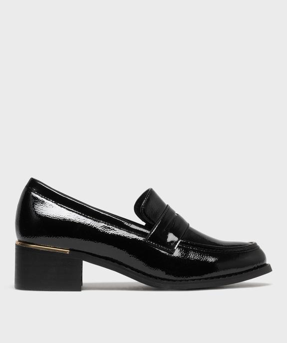 Mocassins vernis à talon bloc femme - Valentina Baldano vue1 - VALENTINA BALDA - GEMO