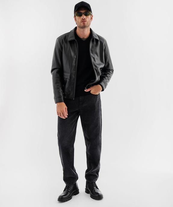 Jean loose en denim 100% coton homme vue4 - GEMO 4G HOMME - GEMO