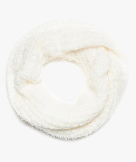 Snood femme grande longueur en maille duveteuse vue1 - GEMO (ACCESS) - GEMO