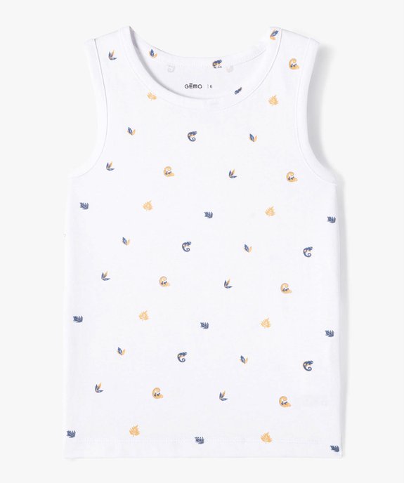 Débardeur garçon à motifs bicolores vue2 - GEMO (ENFANT) - GEMO