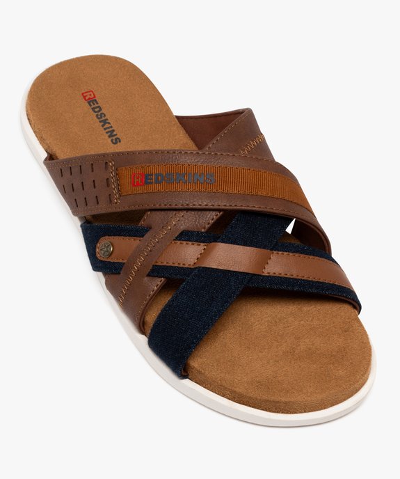 Mules à brides croisées et semelle sport homme - Redskins vue6 - REDSKINS - GEMO