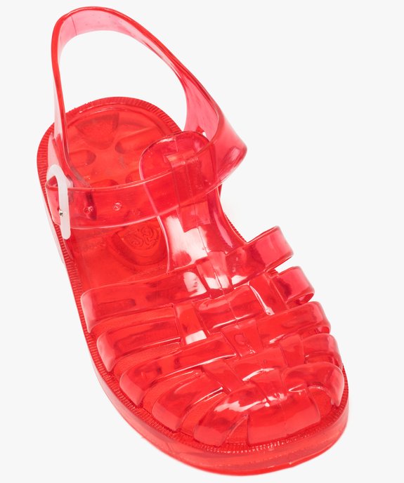 Sandales de plage bébé fille en plastique coloré vue5 - GEMO (PLAGE) - GEMO