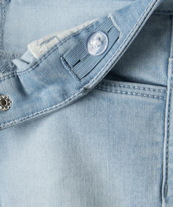 Short bébé fille en jean délavé vue2 - GEMO 4G BEBE - GEMO