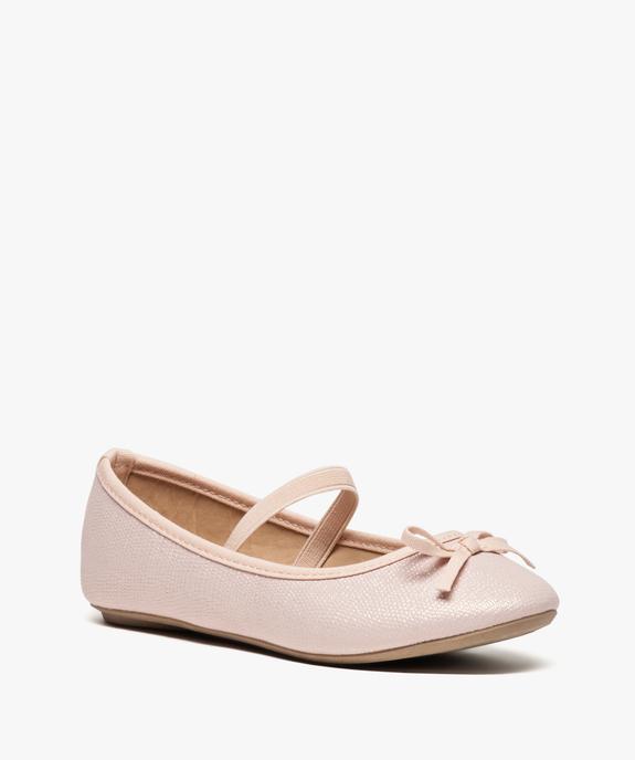Ballerines fille pailletées avec bride élastique sur le dessus vue2 - LOVELY WINGS - GEMO