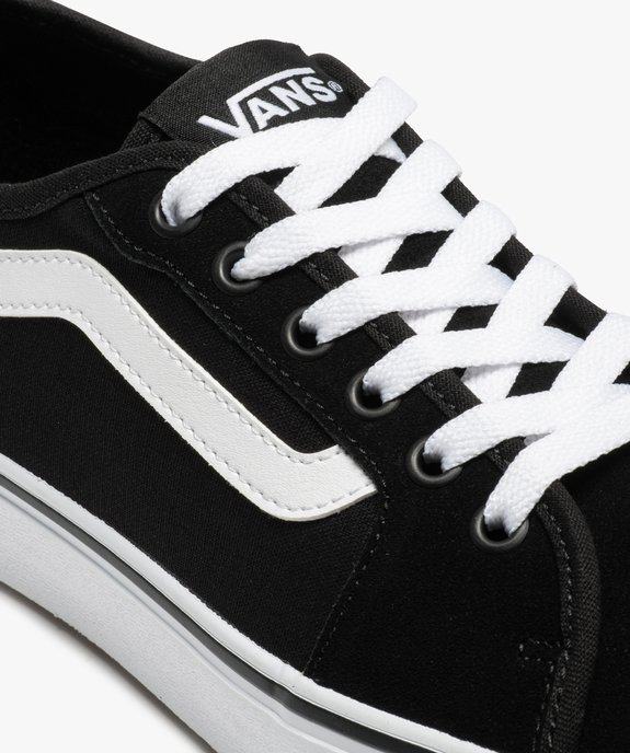 Baskets homme skateshoes dessus cuir Vans Filmore noir GEMO