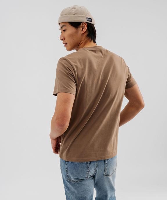 Tee-shirt à manches courtes et col V homme vue2 - GEMO 4G HOMME - GEMO